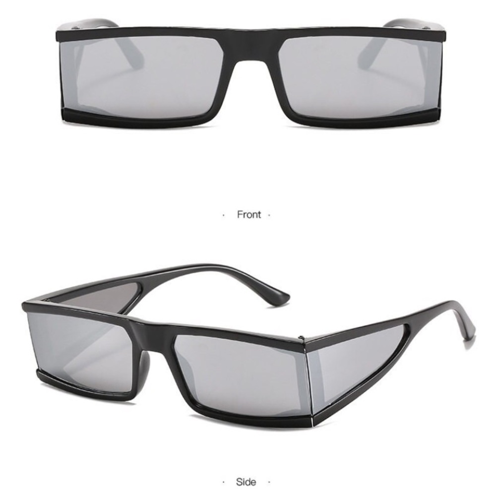 ๐ Rectangle Plastic Frame Sunglasses - Picture 6 of 6